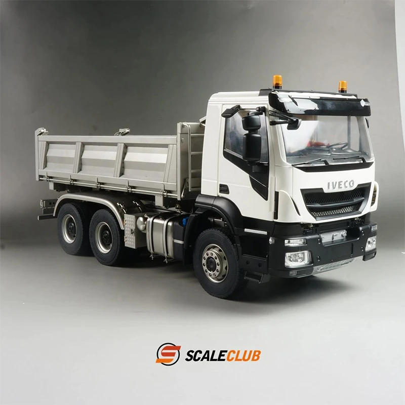Scaleclub Tamiya 1/14 6X6 Autocarro Con Cassone Ribaltabile Idraulico A Tre Vie Interamente In Metallo
