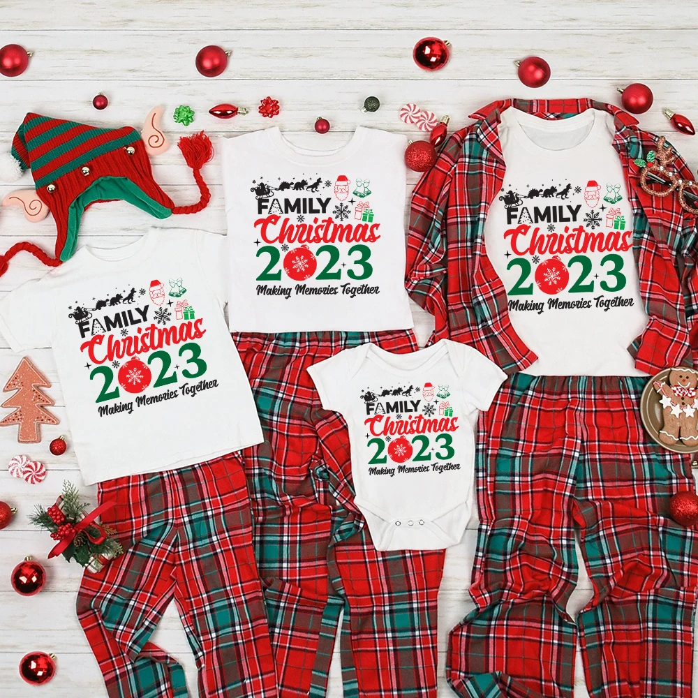 Family Christmas 2023 Making Memories Tshirt Tshirt Xmas Family Matching Outfits Christmas Party Shirt Xmas Family Clothes