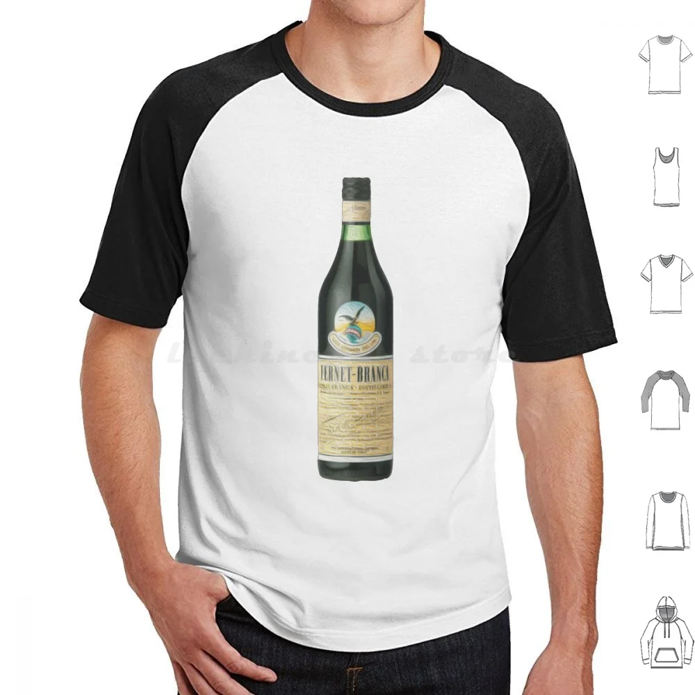 Fernet Branca Bottle Oil Painting Design T Shirt 6Xl Cotton Cool Tee Fernet Branca Drink Fernet E Coke Fernet Con Coca