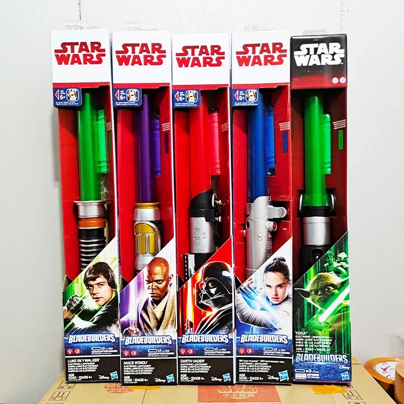 Y Star Wars E8 Rey Electric Lightsaber Luke Skywalker Darth Vader Jedi Knight Arts Light Sword Boy Toy Regalo Per Bambini