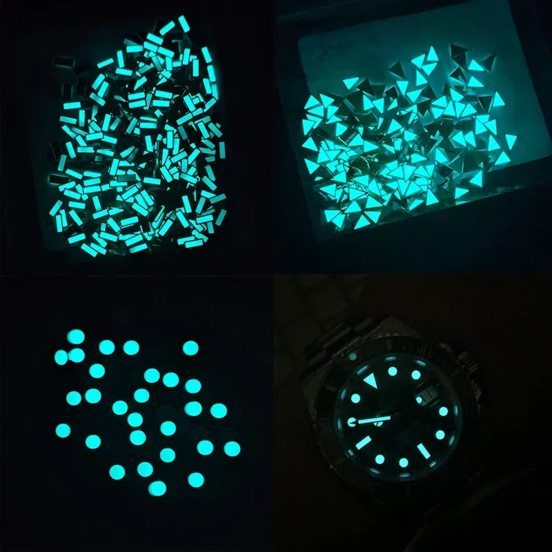 Blu Verde Luminoso Orologio Quadrante Indice Ora Pennarelli Per Rolex Submariner Gmt Orologio Da Uomo Quadrante Accessori Aftermarket Replacemen
