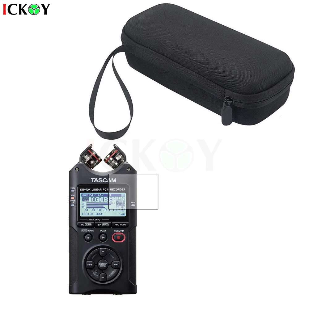 2024 Nuova Custodia Per Custodia Portatile Da Esterno Custodia + Schermo Lcd Proteggi Schermo Pellicola Protettiva Per Accessori Tascam Dr-40X Dr-40