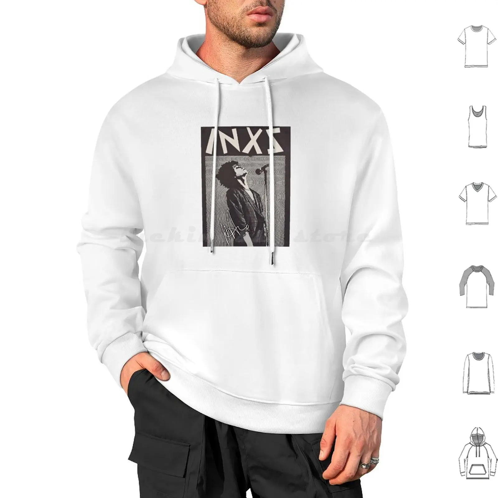 Itnxs Miva-Afl Eslimex Singer Classic Felpe Con Cappuccio Manica Lunga Ynxs Miva-Afl Muslimex Singer Classic
