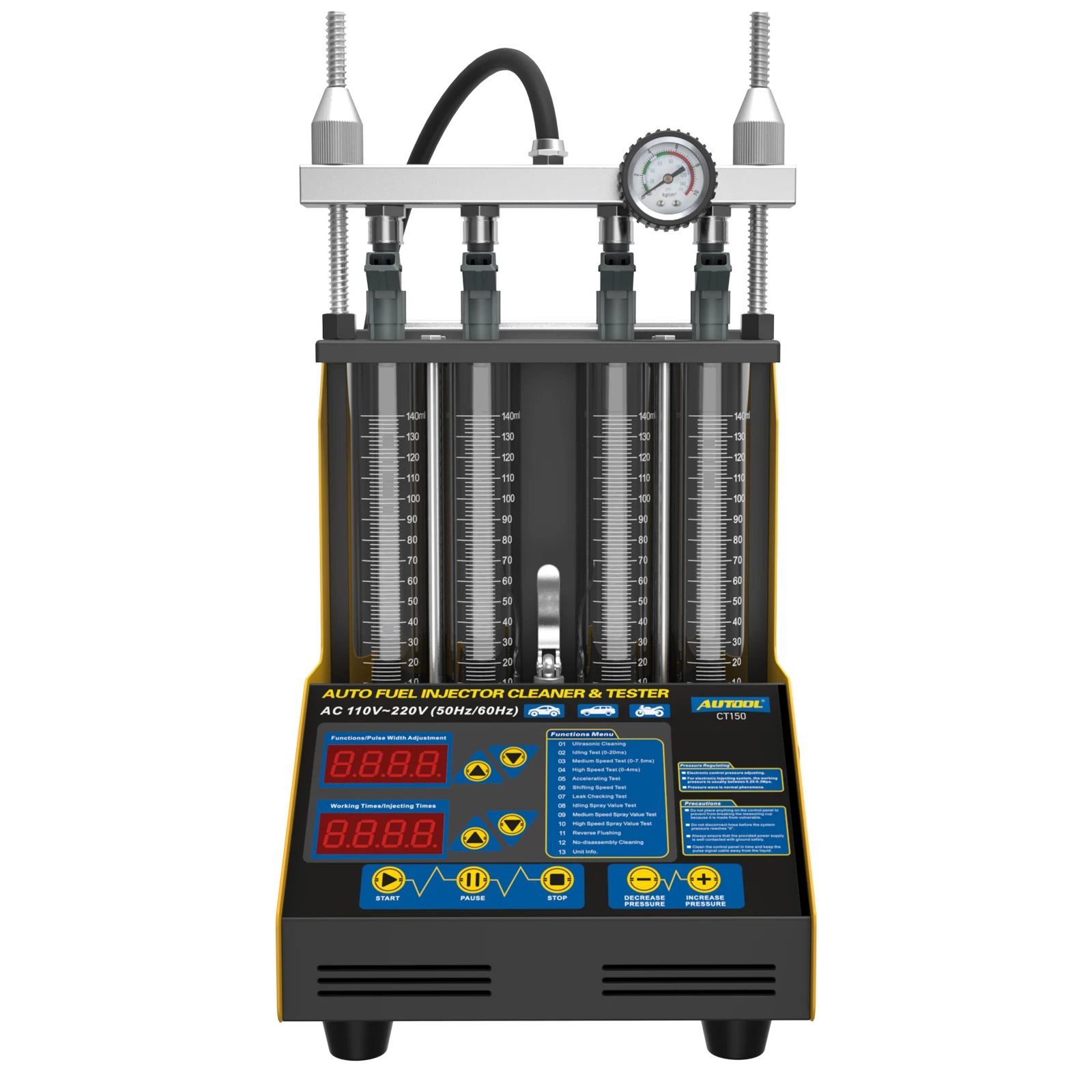 Autool Ct150 Launchs Cnc602A Automotive Fuel Injector Tester&Cleaner Cnc-602A For For 4 Cylinders For Gasoline Cars