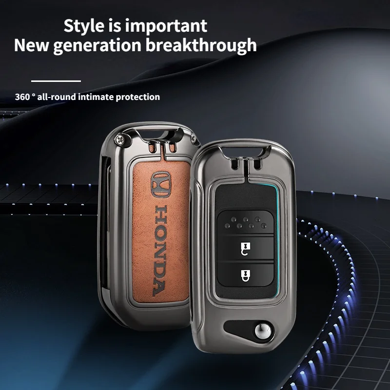 Per Honda Crv Portachiavi Vecchio Pieghevole Due Chiavi Binzhi Xrv Accord Nona Generazione Lingpaihao Shadow Special Key Case Accessori Auto