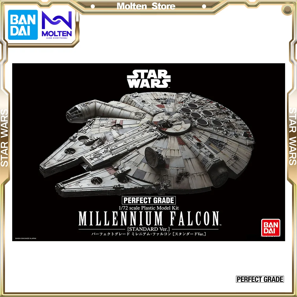 Bandai Perfect Grade Pg Star Wars Millennium Falcon Kit Modello In Plastica In Scala 1/72 Assemblaggio/Assemblaggio Action Figure Anime