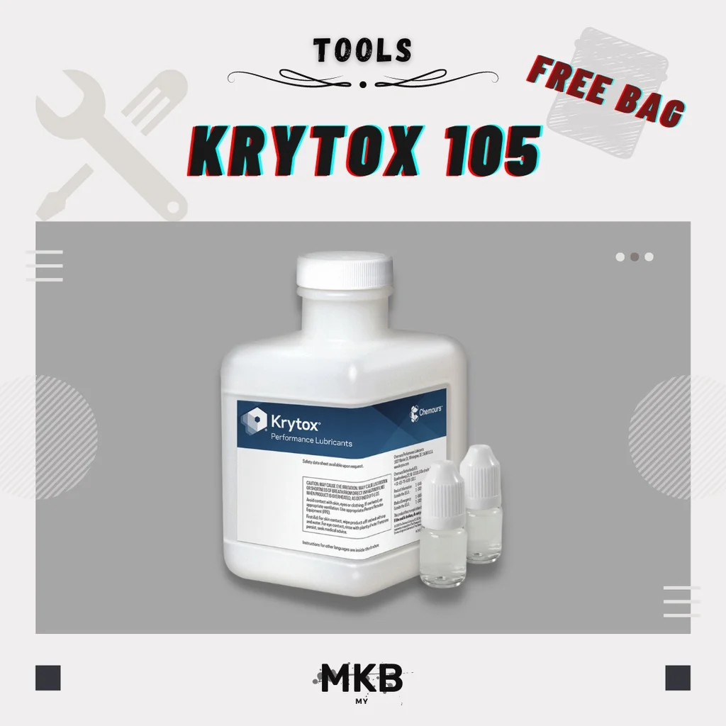 [Pronto Stock] Krytox Gpl105 Lubrificante Olio 10G Per Interruttori Meccanici E Borsa A Chiusura Lampo Meccanica Senza Tastiera