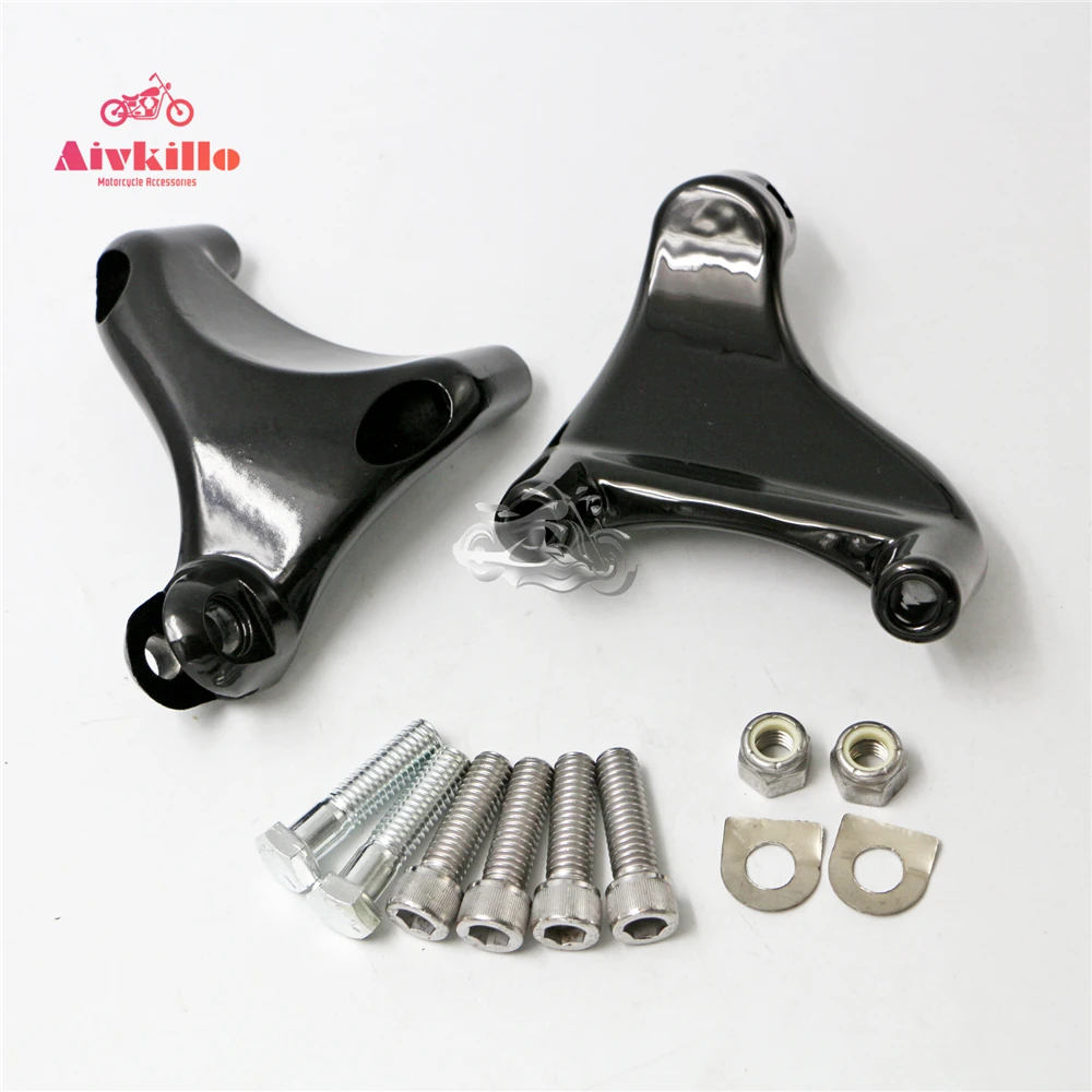 Nero Passeggero Poggiapiedi Staffe Di Montaggio Fit For Harley Xl883 1200 Sportster 2014-2017