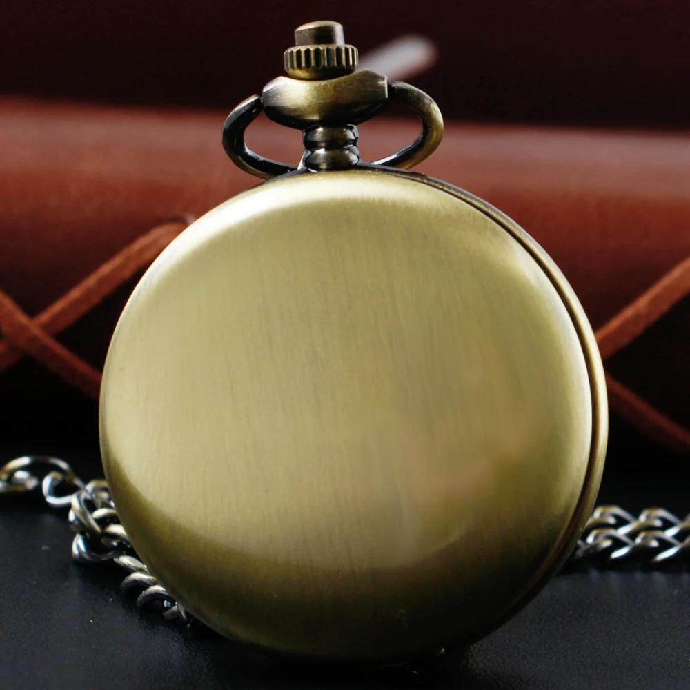 Roman Digital All Hunter Vintage Pocket Watch Collection Collana Minimalista Con Catena Uomo Donna Quarzo Pocket & Fob Watches