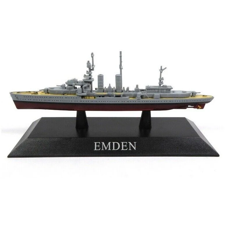 Deagostini, Warship Emden, Miniatura Pressofusa Da Collezione, Scala 1:1250, Aporx. 9-12 Cms, Collezione Kriegsschiffe German Krigsmarine Ships 1935-4