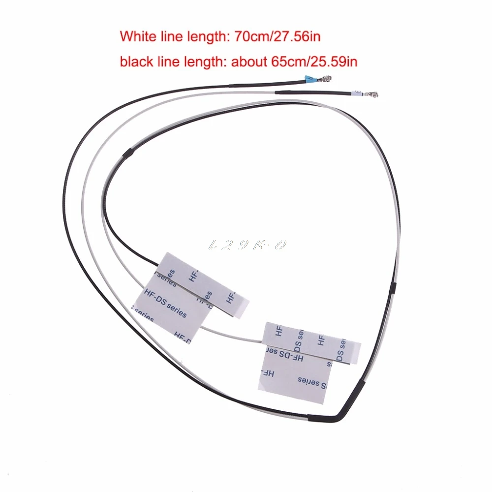 1 Pair Universale Del Computer Portatile Mini Pci-E Wireless Wifi Antenna Interna Nero + Bianco
