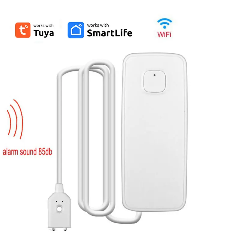 Tuya Smart Water Level Alarm Wifi Cellulare Controllo Intelligente Allarme Perdite D'Acqua Completamente Automatico Per Alexa Google Home