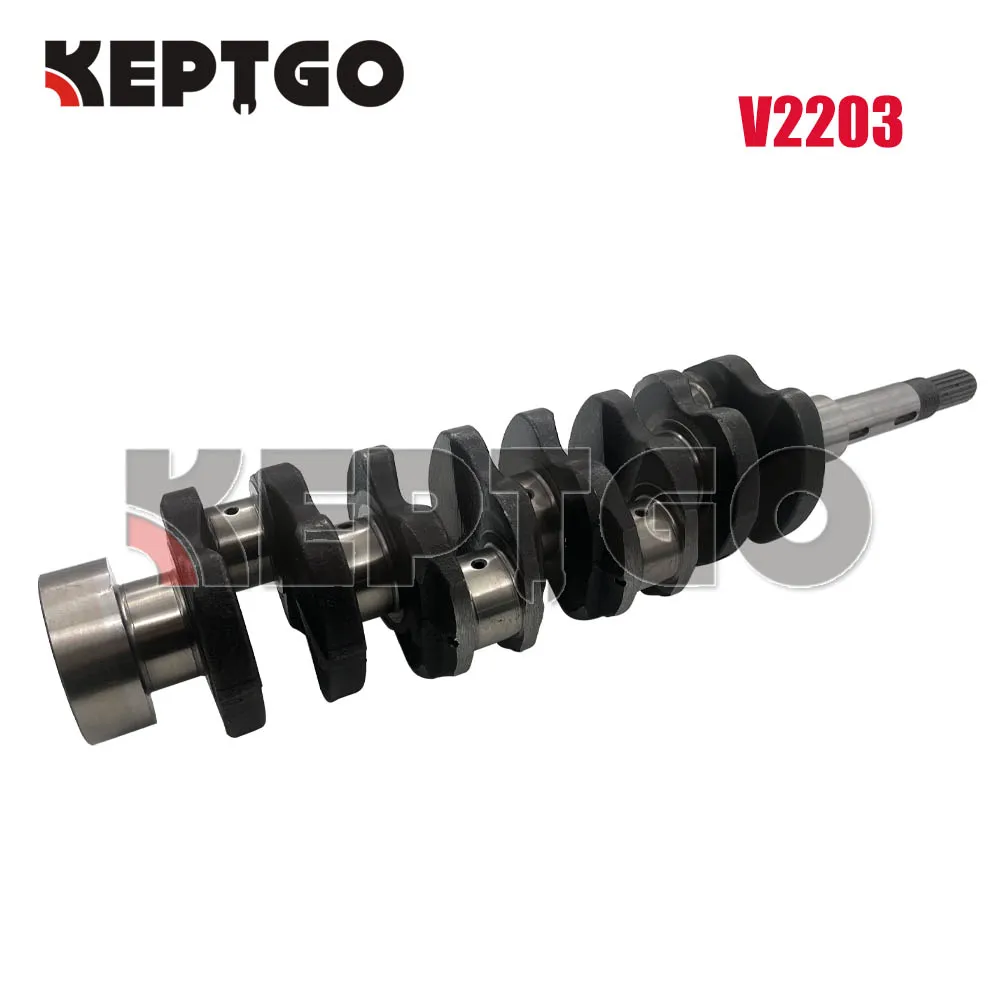 Nuovo Albero Motore Per Kubota V2203 V2203-E Bobcat 753 763 773 Skid Skid 52Mm 60Mm