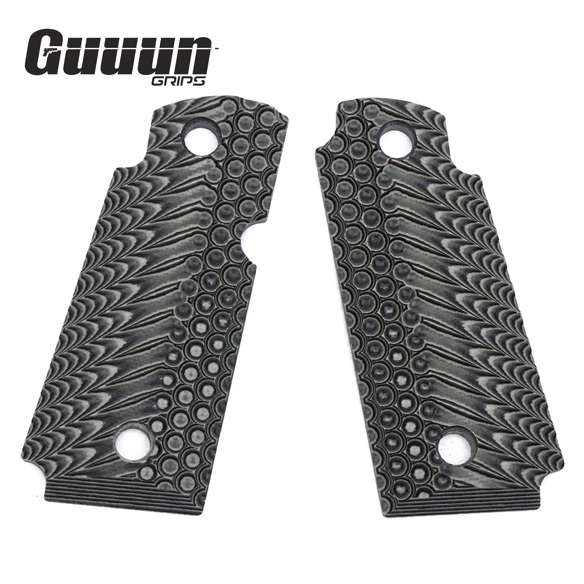 Guuun Kimber Micro Carry 380 Impugnature Acp G10 Con Ambi, Ops Tactical Texture