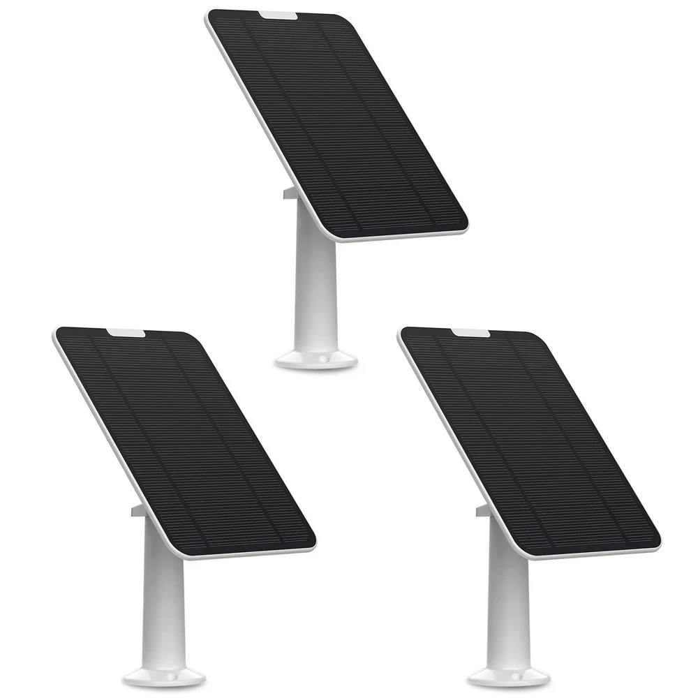 3 Pezzi In Confezione Caricabatteria Solare Impermeabile Per Pannello Solare Ricarica Non-Stop Per Eufy 2C/2C Pro/E40/E2/Zumimall/Tieju Ecc.