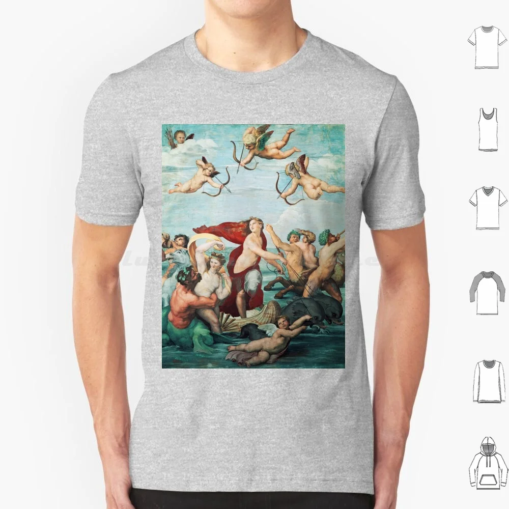 The Of Galatea By Raffello Sanzio T Shirt Uomo Donna Bambini 6Xl Di Galatea Sanzio Fresco Fine Art Pittura Rinascimentale Vintage