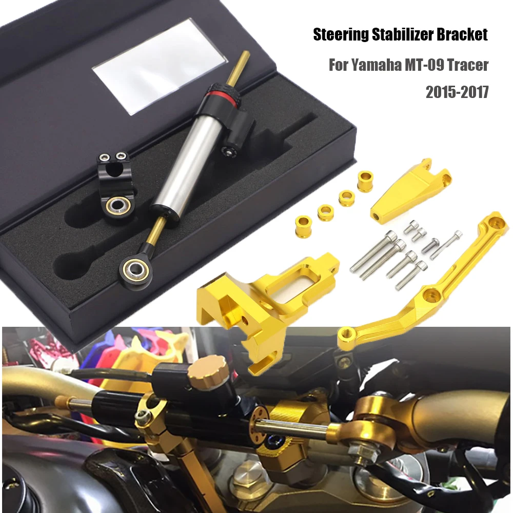 For Yamaha Mt-09 Mt 09 Mt09 Tracer 2015-2017 Motorcycle Steering Stabilize Damper Bracket Mounting Kit