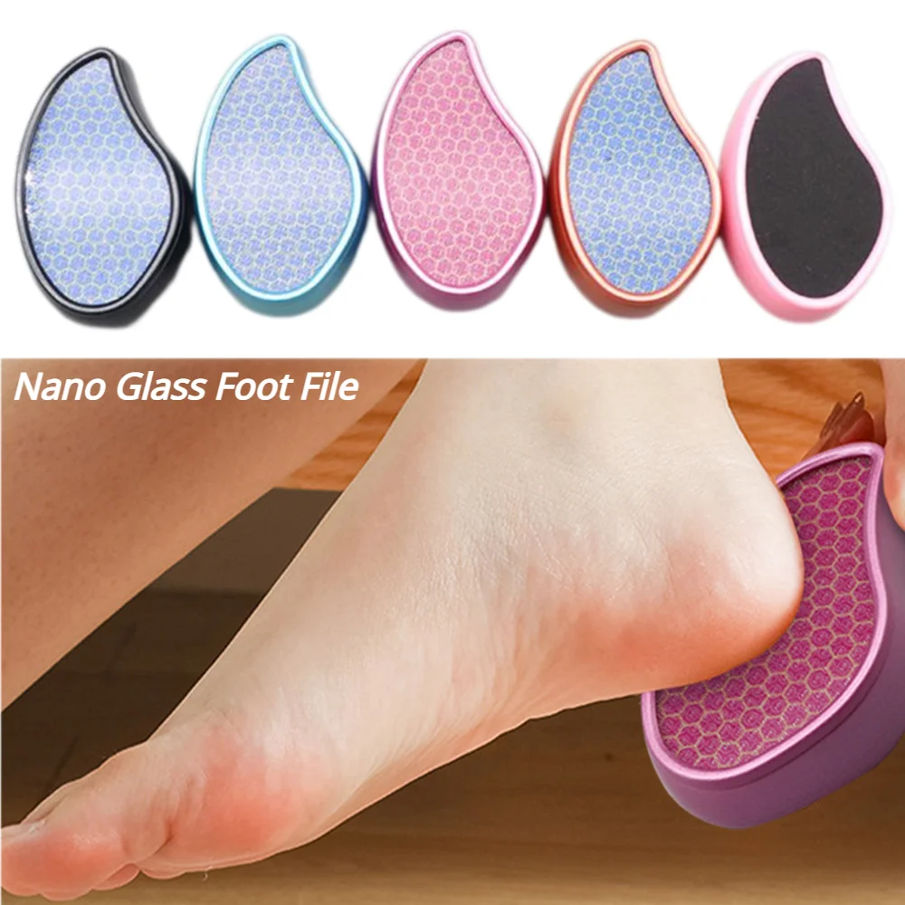 Nano Glass Foot File Raspa Callus Dead Skin Remover Foot Scrubber Foot Grinder Grinding Stone Donna Uomo Cura Dei Piedi Strumenti Per Pedicure