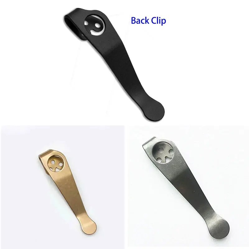 1 Pz/Lotto 5 Colori In Lega Di Titanio Materiale Coltello Profondo Carry Pocket Clip Morsetto Posteriore Per Spyderco C81 C223 Para3 C10 C11 Delica G1