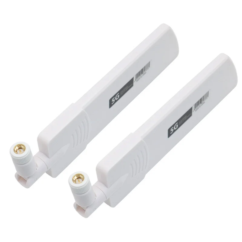 2 Pz 5G/3G/4G/Gsm Full Band Colla Stick Omni Wireless Smart Meter Modulo Router Guadagno 40Dbi Antenna, Bianco Sma Maschio