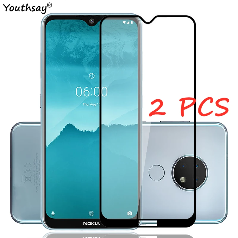 2 Pezzi Per Nokia 6.2 Pellicola Protettiva Per Schermo In Vetro Full Glue Per Nokia 6.2 7.2 5.3 G60 Vetro Temperato Per Nokia 6.2