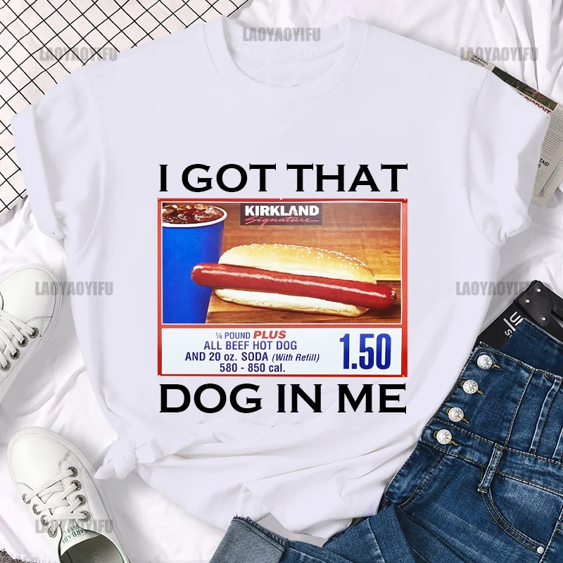 Ho Preso Quel Cane In Me Costco Graphic T Shirt Funny Kirkland Hot Dog Meme Tee Shirt Uomo Donna Stile Vintage Manica Corta In Cotone