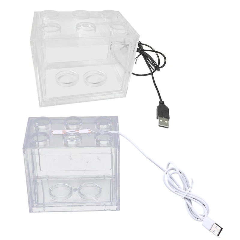 Betta Fishbox Micro Landscape Fish For Tank Desktop Allevamento Per Box Home Office Desktop Decorazione Tavolo Da Tè Acces