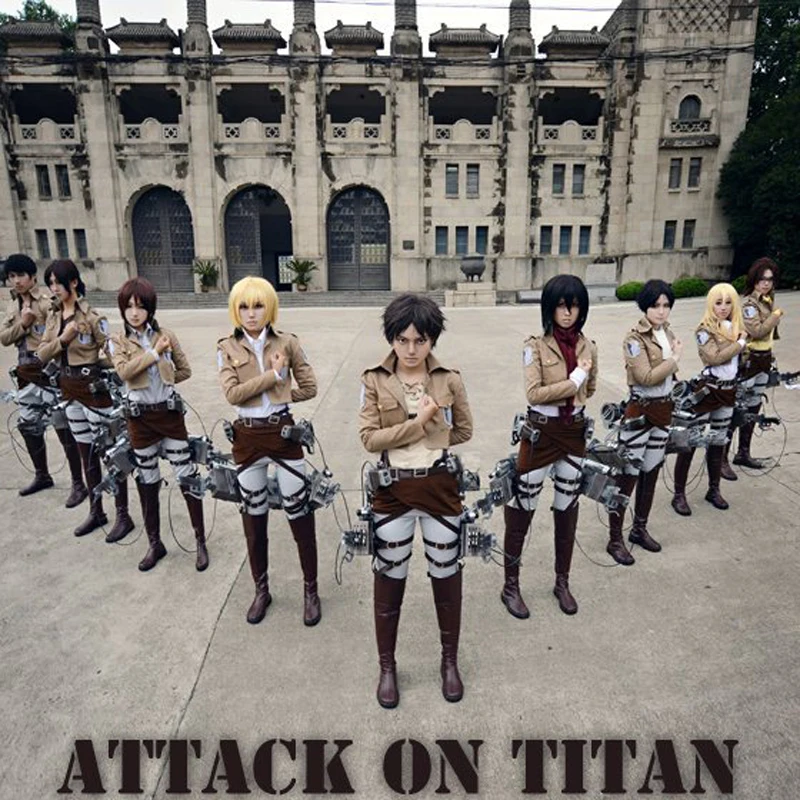 Costumi Di Haloween Levi Cosplay Attack On Titan Costume Shingeki No Kyojin Rivuai Jacket Pant All In One For Party