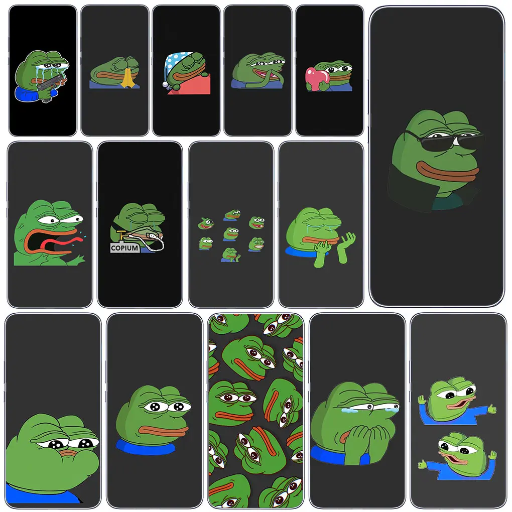 Sad Frog Pepe Divertente Custodia Per Telefono Carino Per Motorola Moto Edge 40 Pro 30 Neo 20 Fusion Ultra G200 E22 E40 E30 E22I Custodia Morbida