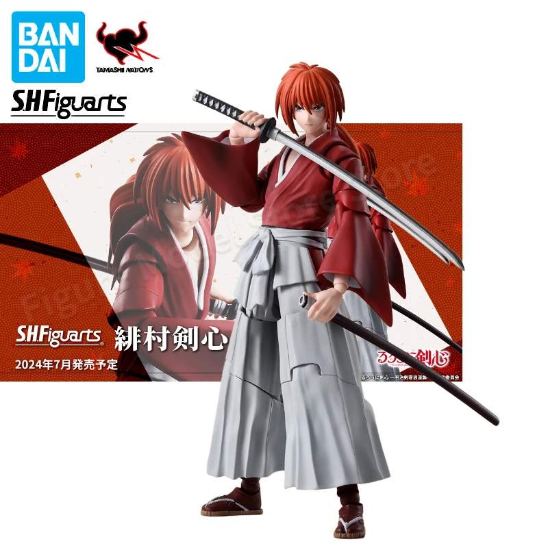 100% Originale Bandai S.H.Figuarts Shf Rurouni Kenshin Kenshin Himura Anime Action Figures Giocattoli Modelli Collettore