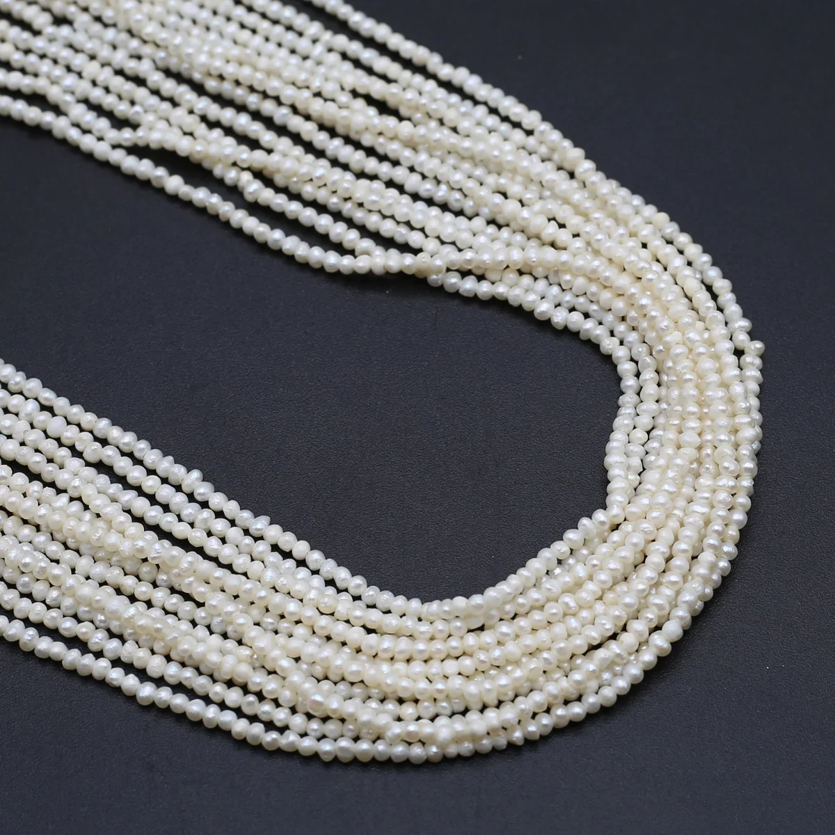 Charm Perle Di Perle Bianche D'Acqua Dolce Naturali Per Fare Le Donne Piccole Peals Collane Bracciali Orecchini Accessori Fai Da Te 1.8-2Mm