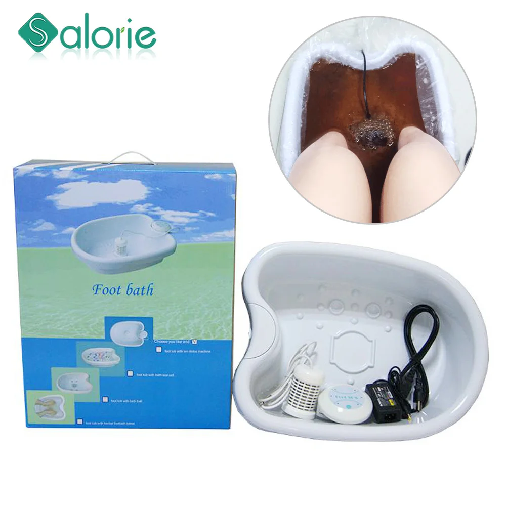 Con Lavabo Per Pediluvio Mini Detox Foot Spa Machine Cell Ionic Cleanse Device Ionic Detox Foot Spa Aqua Pediluvio Massaggio Detox