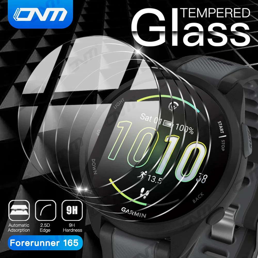 9H Premium Vetro Temperato Per Garmin Forerunner 165 Music Smart Watch Clear Hd Screen Protector Per Garmin 165 Pellicola Protettiva