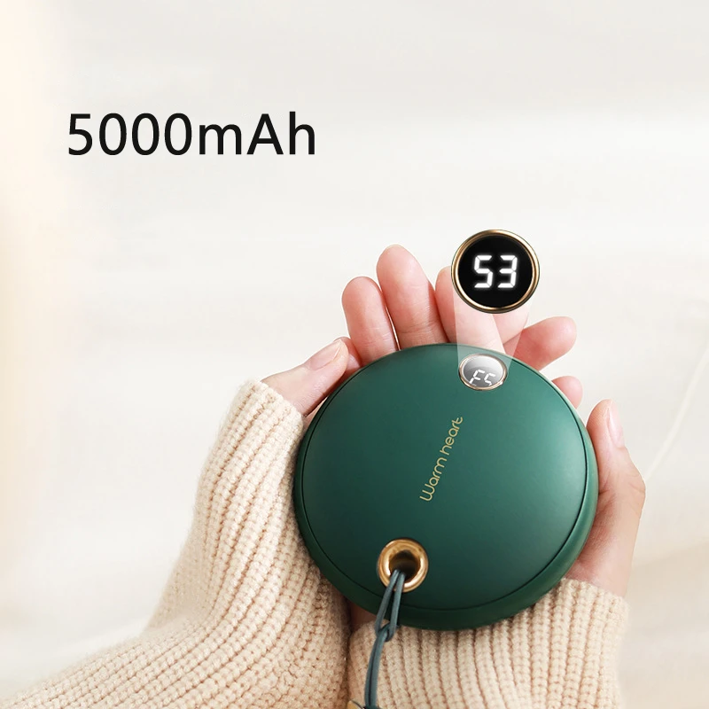 Scaldamani Power Bank 5000Mah Caricabatteria Esterno Portatile Per Iphone 14 Pro Samsung Xiaomi Huawei Mini Warmer Powerbank