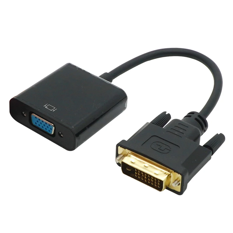 Convertitore Cavo Video Adattatore Full Hd 1080P Dvi-D Dvi A Vga Convertitore Cavo Dvi Maschio A Vga Femmina Per Monitor Computer Pc