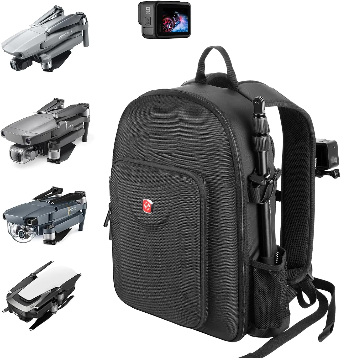 Zaino Compatibile Con Dji Mavic Platinum/Pro, Dji Mavic Air/Air 2/Air 2S Con Rc Pro/Remote/Smart Controller, Gopro Hero 2018