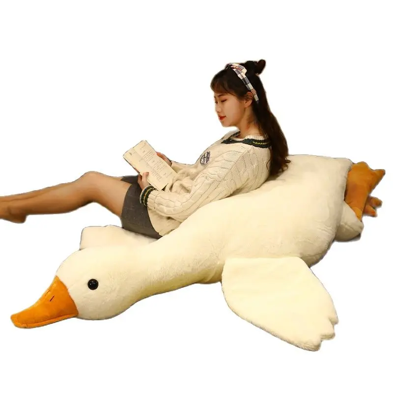 New Giant Super Soft Duck Peluche Farcito Cartoon Animal Chicken Doll Sleep Long Pillow Cushion Halloween Birthday Girls Gifts
