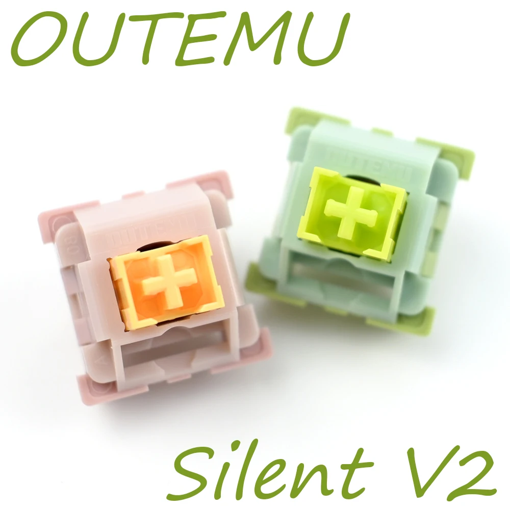Outemu Silent Peach V2 Switch Aggiornamento Lubed Silent Lemon V2 Switch Tastiera Meccanica Lineare Tattile 5Pin Custom Hot-Swap Fai Da Te