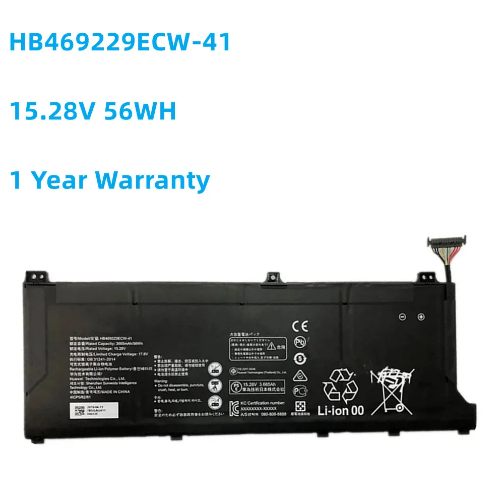Nuova Batteria 15.28V 56Wh Hb4692Z9Ecw-41 Per Huawei Magicbook 14 Matebook D 14 D 14-53010Tvs Hb469229Ecw-41 Honor Magicbook 14