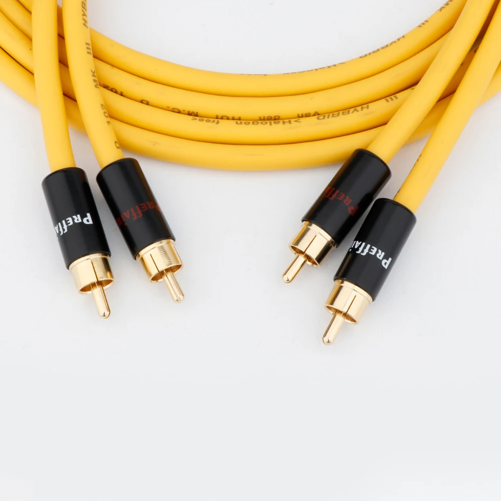 Coppia Van Den Hul Rca Cavo Audio Video Extend Single Cable Vdh Rca Interconnect Cable Jack Rca Placcato Oro