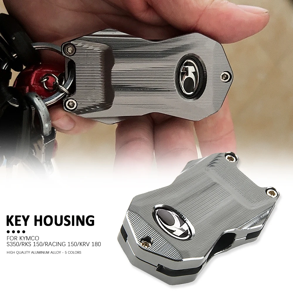 Nuovo Portachiavi Shell Fob Case Skin Holder Alluminio Per Kymco Xciting S350 Krv 180 Krv180 Rks 150 Rks150 Racing 150 Racing150