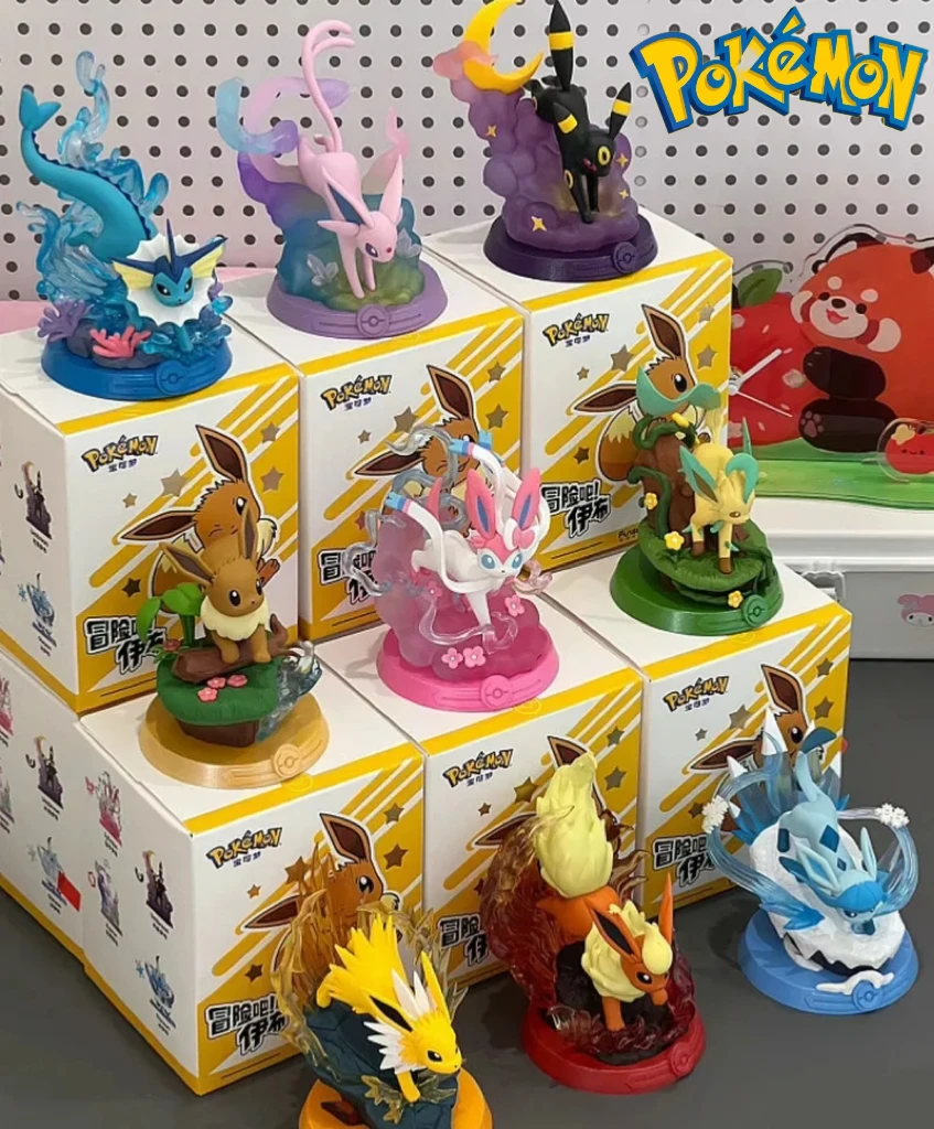 New Pokemon Figure Blind Box Eevee Figure Sylvion Vaporeon Anime Figure Eeveelution Figure Sorpresa Special Box Statue Doll Gift