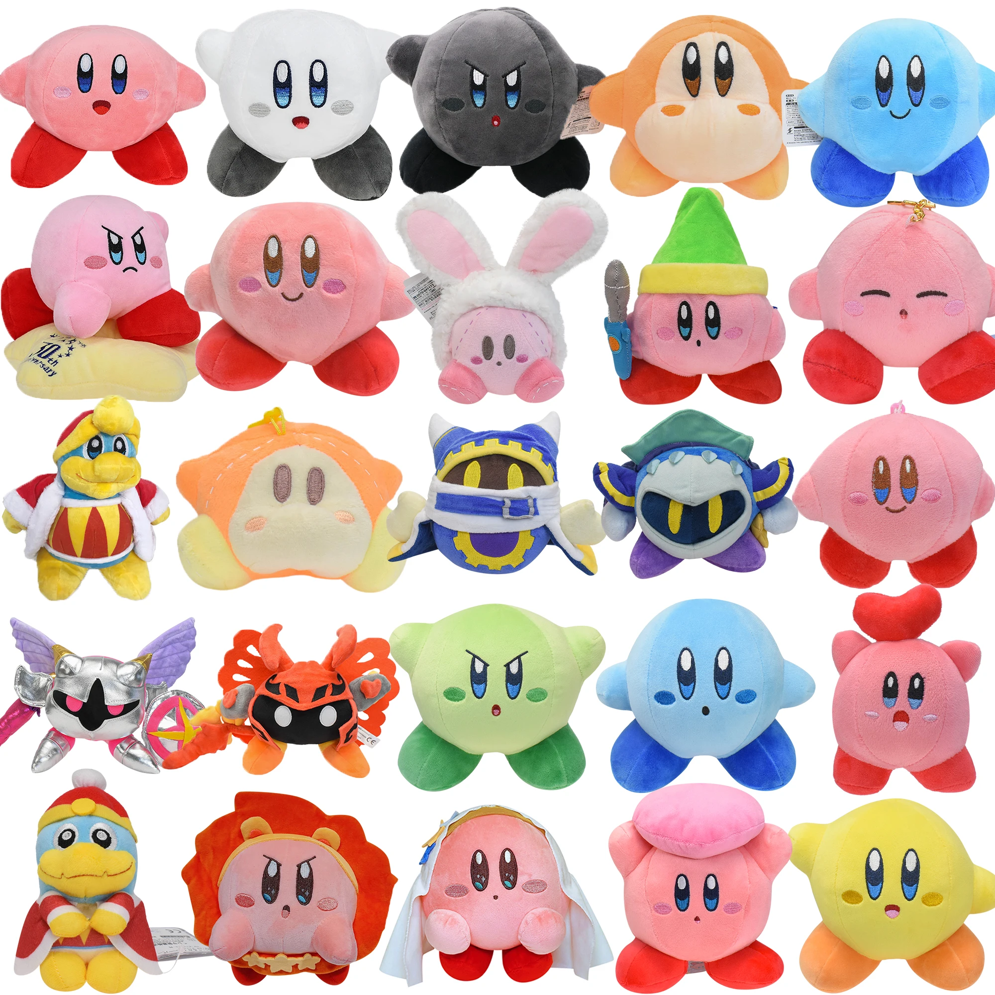 Kirby Peluche Peluche Bambole Waddle Dee Sword Kirby Magolor Meta Knight Kirby Portachiavi Kirby Figure Regali Di Compleanno Ragazzi Ragazze