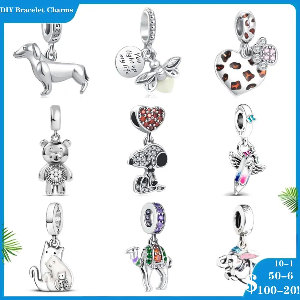 Nuovo 2022 Argento 925 Charms Camel Firefly Brush Ciondola Charm Bead Fit Braccialetto Pandora Originale Gioielli Fai Da Te Per Le Donne