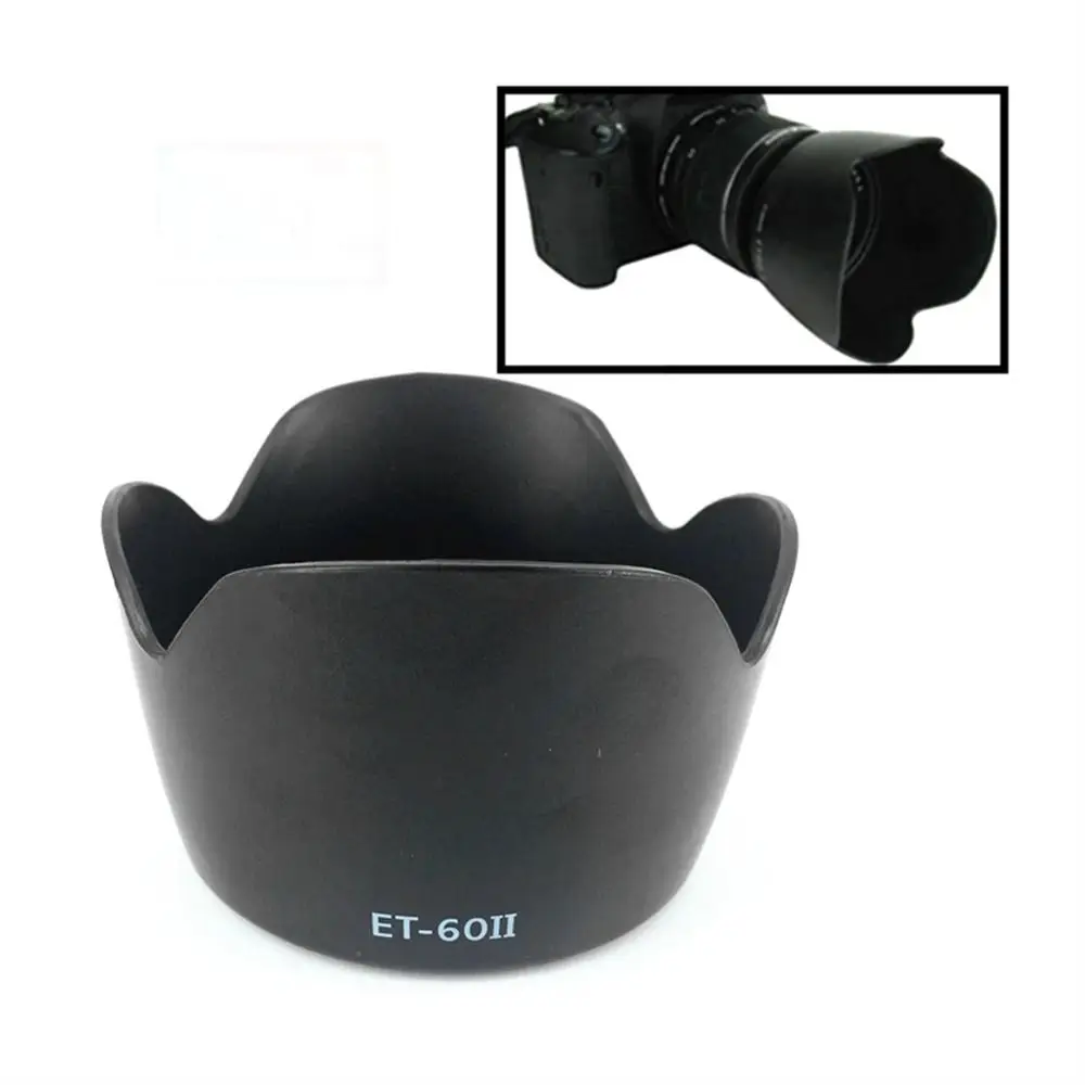 Accessori Per Fotocamere Con Paraluce Da 90-300Mm Et-60 Ii 75-300Mm Ii Per Paraluce Canon 58Mm Et60Ii Cappuccio Per Fotocamera Per Canon 55-250Mm