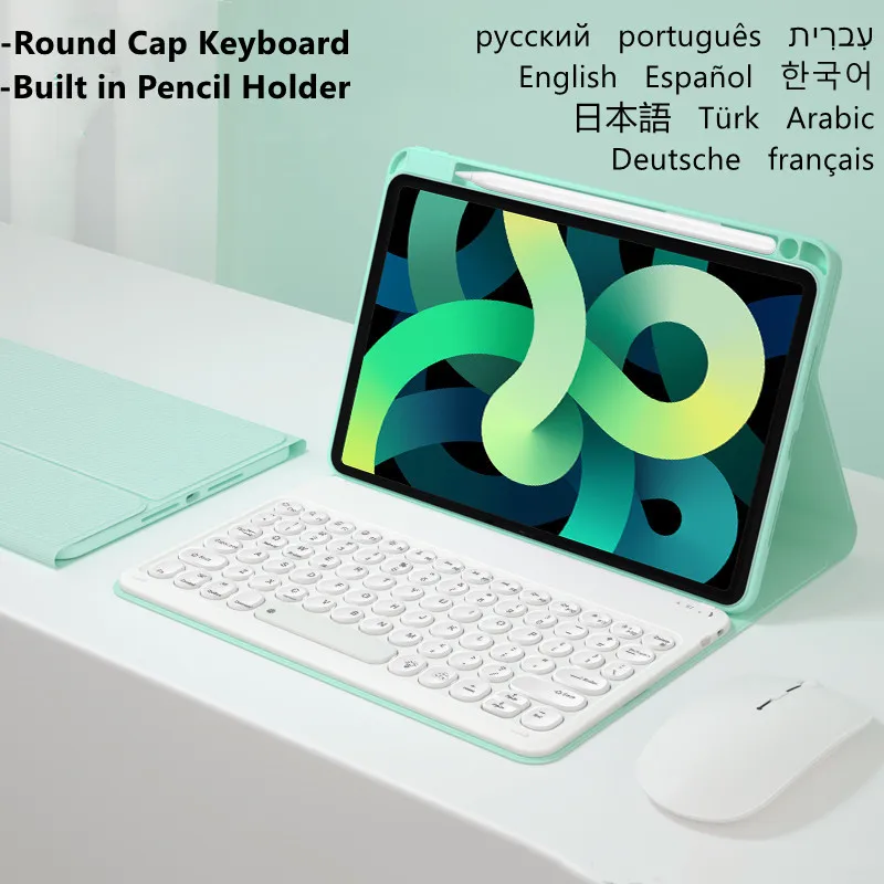 For Huawei Matepad 10 4 Keyboard Case Mouse Cover For Huawei Tablet Honor Pad V6 10.4 Tablet Magnetic Stand Cover Keyboard Funda