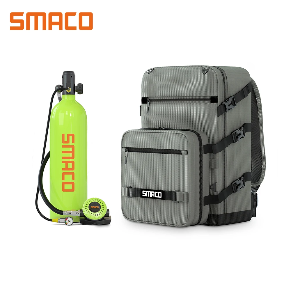 Smaco Serbatoio Di Immersione Portatile Riutilizzabile Scuba Pony Bottle Backup Mini Scuba Diving Tank Air Cylinder Underwater Exploration Rescue