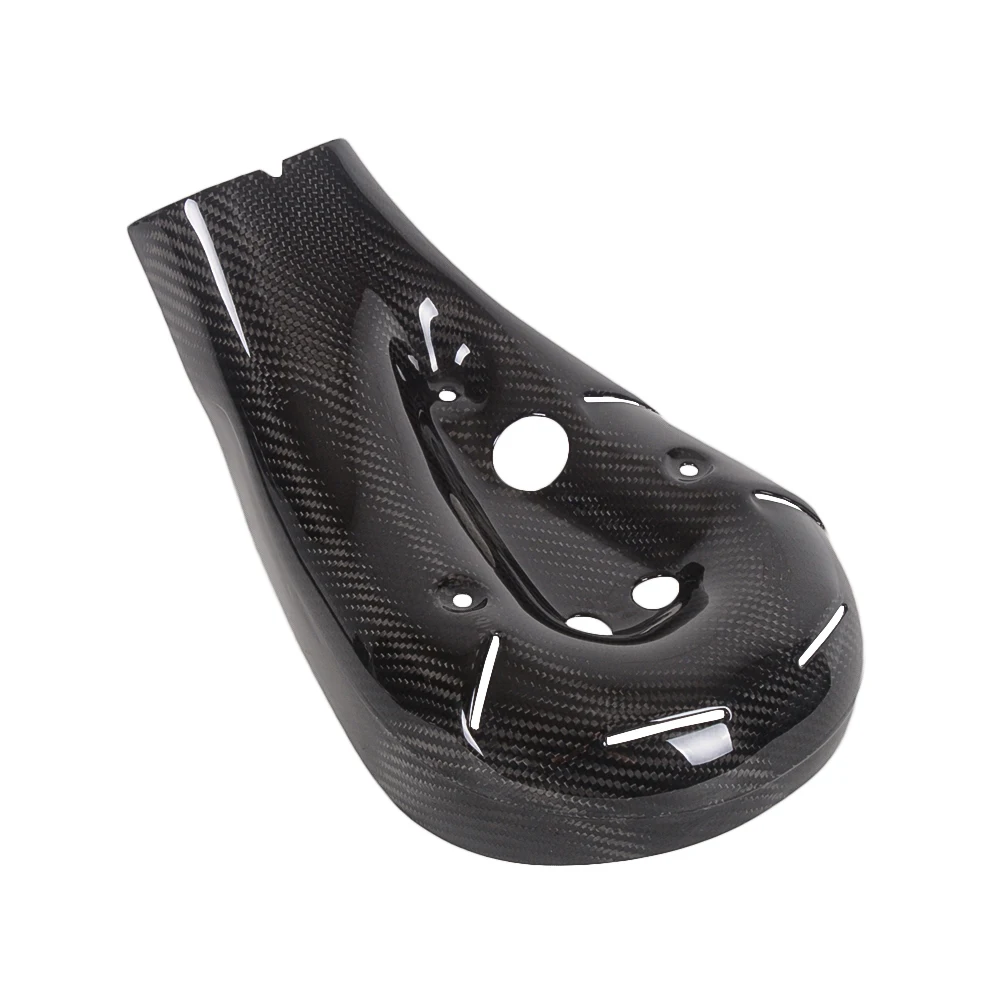 Per Ducati 899 1199 Panigale Coperchio Silenziatore Di Scarico Posteriore In Fibra Di Carbonio Twill Gloss Scarico Moto Scudo Termico Carenatura Caren