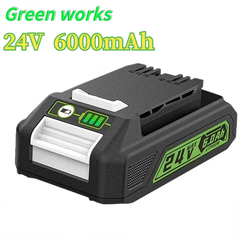 Sostituzione Greenworks 24V 6.0Ah Batteria Al Litio Compatibile Con 20352 22232 24V Greenworks Battery Tools