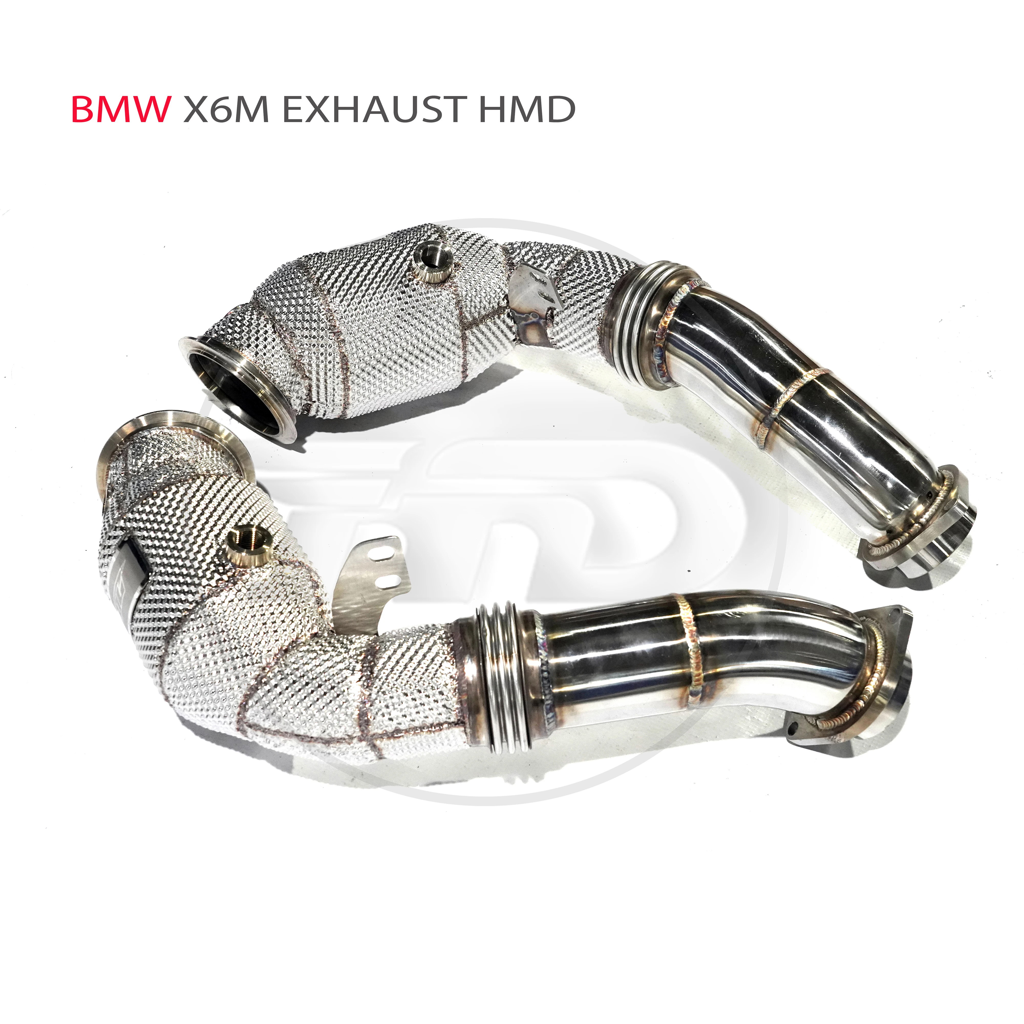 Hmd Exhaust Manifold High Flow Downpipe For Bmw X5M X6M Car Accessories With Catalytic Header Without Cat  Catless Pipe